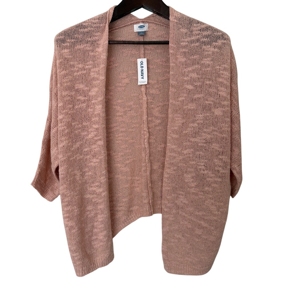 Old‎ Navy Women's Open Front Knit Cardigan Blush Pink Size Medium NWT